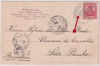 1906 Brazil - Incoming mail - D- SEEPOST -LINIE - HAMBURG - MEXICO