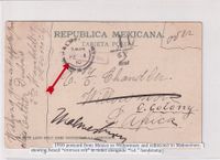 1910 Mexico-Cape Colony - h-s- STOPPAGE FEE