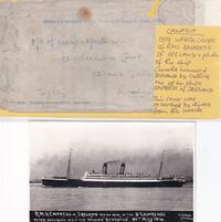 1914-09-16 Canada Wreck cover of RMS Empress of Ireland