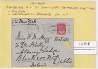1900 Canada Toronto - Dublin - Slanted HS - Too Late - €12,50