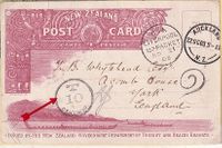 1903 NZ PPS -Unpaid to GB & taxed accordingly - - Despite tiny tear on top still very attractive and commercially used - -€49,95