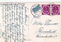 BRD 1953 5 Pf Posthorn als Waagerecht-Paar aus Siegburg €12,50