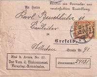 1903-03-21 DR Dienst Nr 6 - EF in Crefeld
