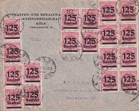 1923-10-02, Brief aus Köln, addressiert an eine Elektrofirma in Nürnberg €22,50