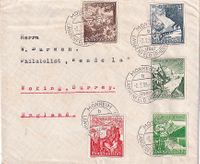 Deutsches Reich 1939 Monheim (Langenfeld) nach Woking, England €19,95