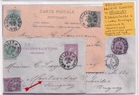 19th Century Mail BRUSSELS_to_MONTEVIDEO (URUGUAY) (Nice trio_from_same correspondence)