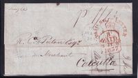 1837-07-05 Scotland to Calcutta with arr GPO 1837-Dec 11 Giles G14 - v early usage