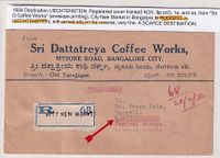 1934-- Mail to LIECHTENSTEIN from India