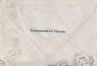 1938-01-05 From GOVERNORS CAMP P-O to GB - - Reverse - --Scarce Re-directed mail in combination with CAMP PO
