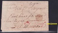 1793 (Aug 20), Cover from New York from an emigrant, addressed to France, with red cachet 