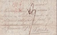 1811 (March 1), Early printed entire letter, addressed to Paris €225.-