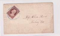 ~1852 Embossed Ladies cover to Newbury VT €95.-