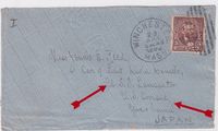1892 USA-JAPAN addressed to USS Lancaster c/o U.S. Consul in Yokohama Transit and arrival cancellations on reverse (Interesting cover to an uusual destination) €250.-