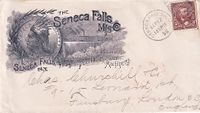 1896 USA Ptd env The Seneca Falls Mfg Co. to GB - €25.-