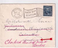 1899 USA to INDIA Re-directed mail