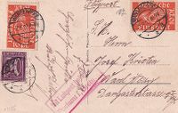 1922-08-07 DR Flugpost von der Insel WAANGEROOGE - €15,-