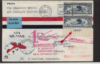 1930-09-15 USA Katapult (Catapult Mail with Plate Number)