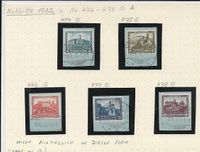 1932 Mi Nr 474-78 Nothilfe : Burgen und Schlösser , kompletter Satz sauber entwertet auf Briefsücken in Guter Qualität