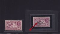 1929-10-22 India 8 annas SG 224a MISSING TREE MINT &amp; USED