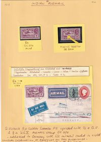 1929-10-22 India Airmail plus SG 224a Missing Tree top