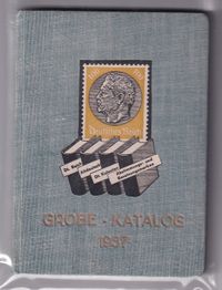 1937 Deutschland GROBE Katalog 1937
